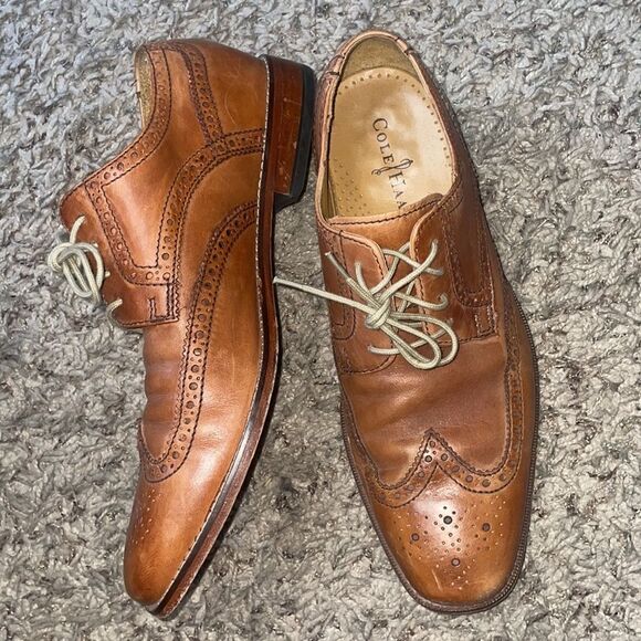 Cole Haan Wingtip Oxford Dress Shoe - Cognac Brown main image 7
